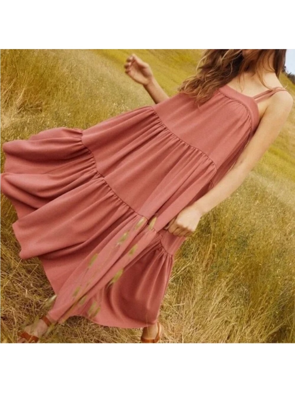 NWT Christy Dawn The LuLu Tiered Maxi Tank Dress Thulian